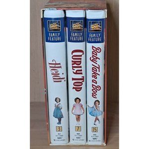 Shirley Temple Fox Family Feature Box Set Heidi Curly Top Baby Take A Bow